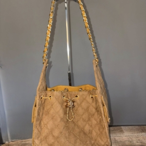 High Quality Small  Camel Suede Hobo 25 Bag